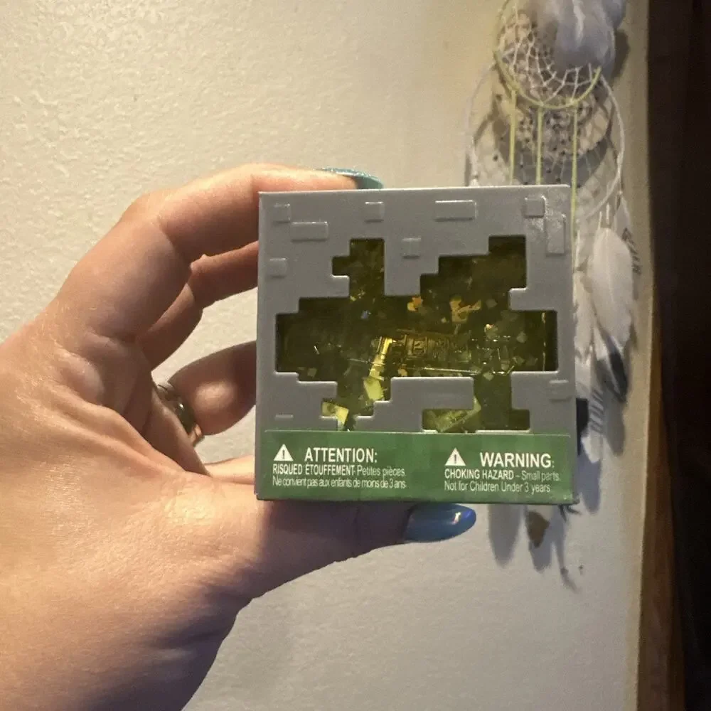 Minecraft Jelly Cube Squishy Sensory Toy, Like NeeDoh, Yellow